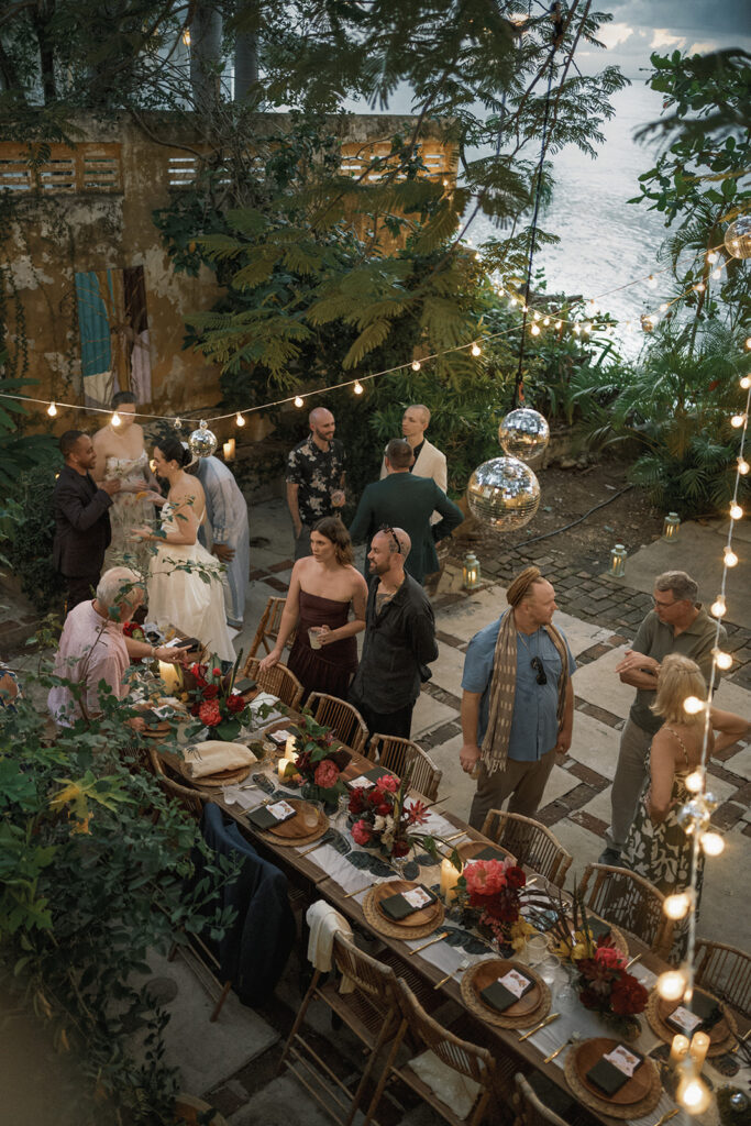 Vieques wedding ceremony overlooking the water, photographed by a Vieques wedding photographer